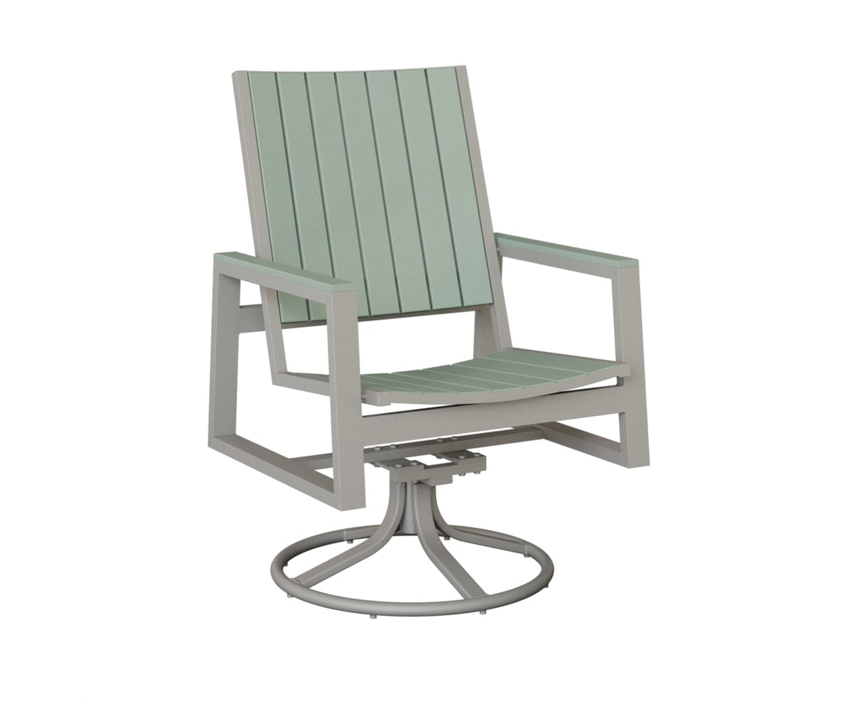 Vida Poly Swivel Rocker Dining Chair Dining Chairs Rockwood Outdoor Furniture 