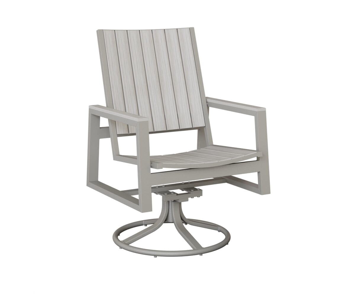 Vida Poly Swivel Rocker Dining Chair Dining Chairs Rockwood Outdoor Furniture 