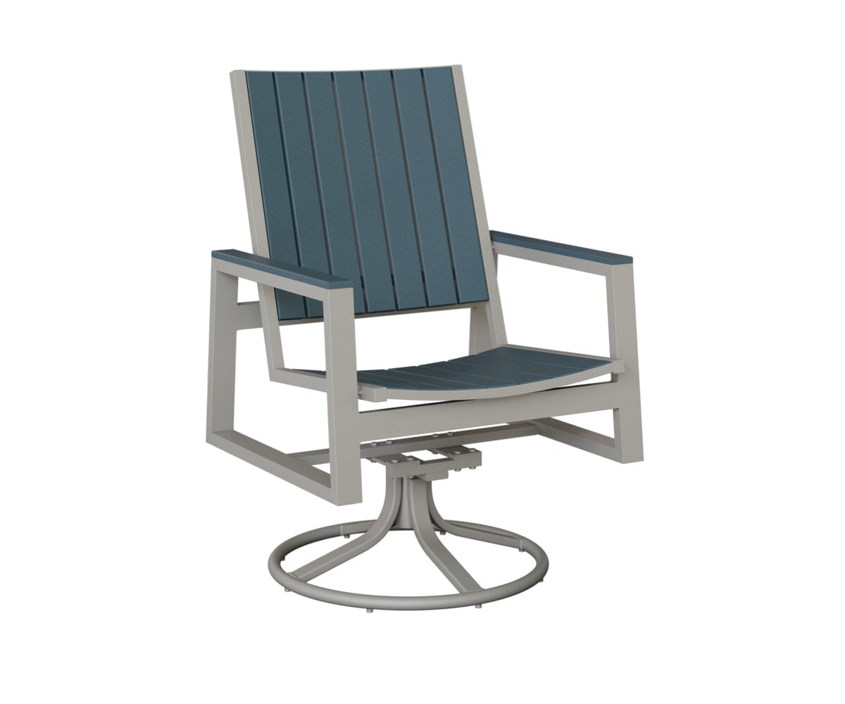 Vida Poly Swivel Rocker Dining Chair Dining Chairs Rockwood Outdoor Furniture 