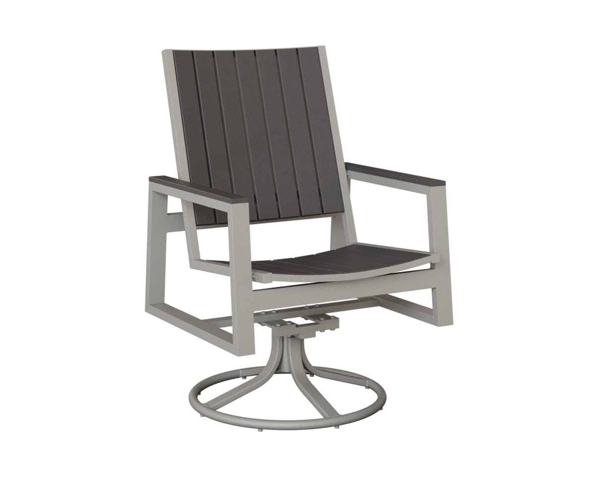 Vida Poly Swivel Rocker Dining Chair Dining Chairs Rockwood Outdoor Furniture 
