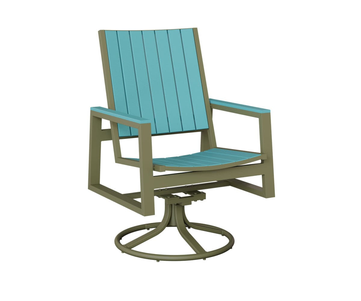 Vida Poly Swivel Rocker Dining Chair Dining Chairs Rockwood Outdoor Furniture 