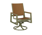 Vida Poly Swivel Rocker Dining Chair Dining Chairs Rockwood Outdoor Furniture 