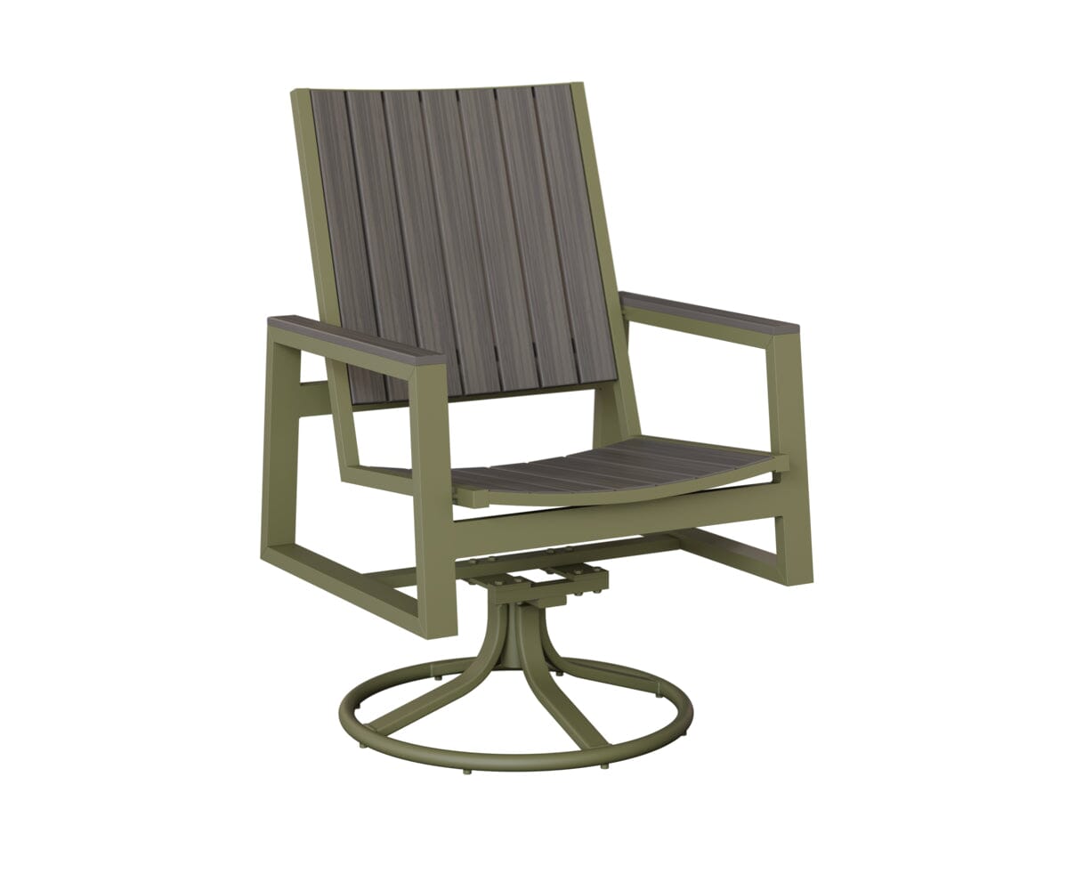 Vida Poly Swivel Rocker Dining Chair Dining Chairs Rockwood Outdoor Furniture 
