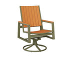 Vida Poly Swivel Rocker Dining Chair Dining Chairs Rockwood Outdoor Furniture 