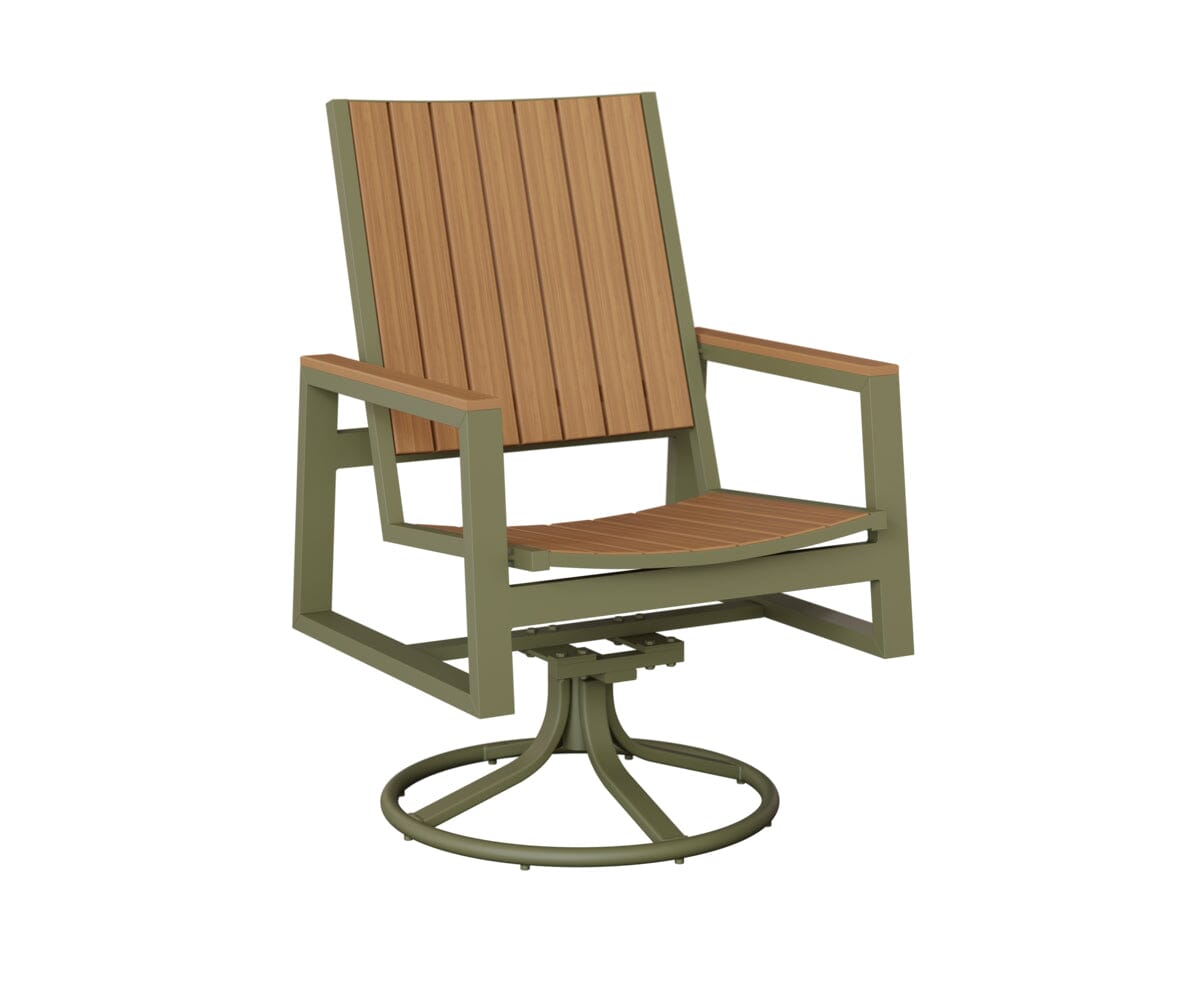 Vida Poly Swivel Rocker Dining Chair Dining Chairs Rockwood Outdoor Furniture 