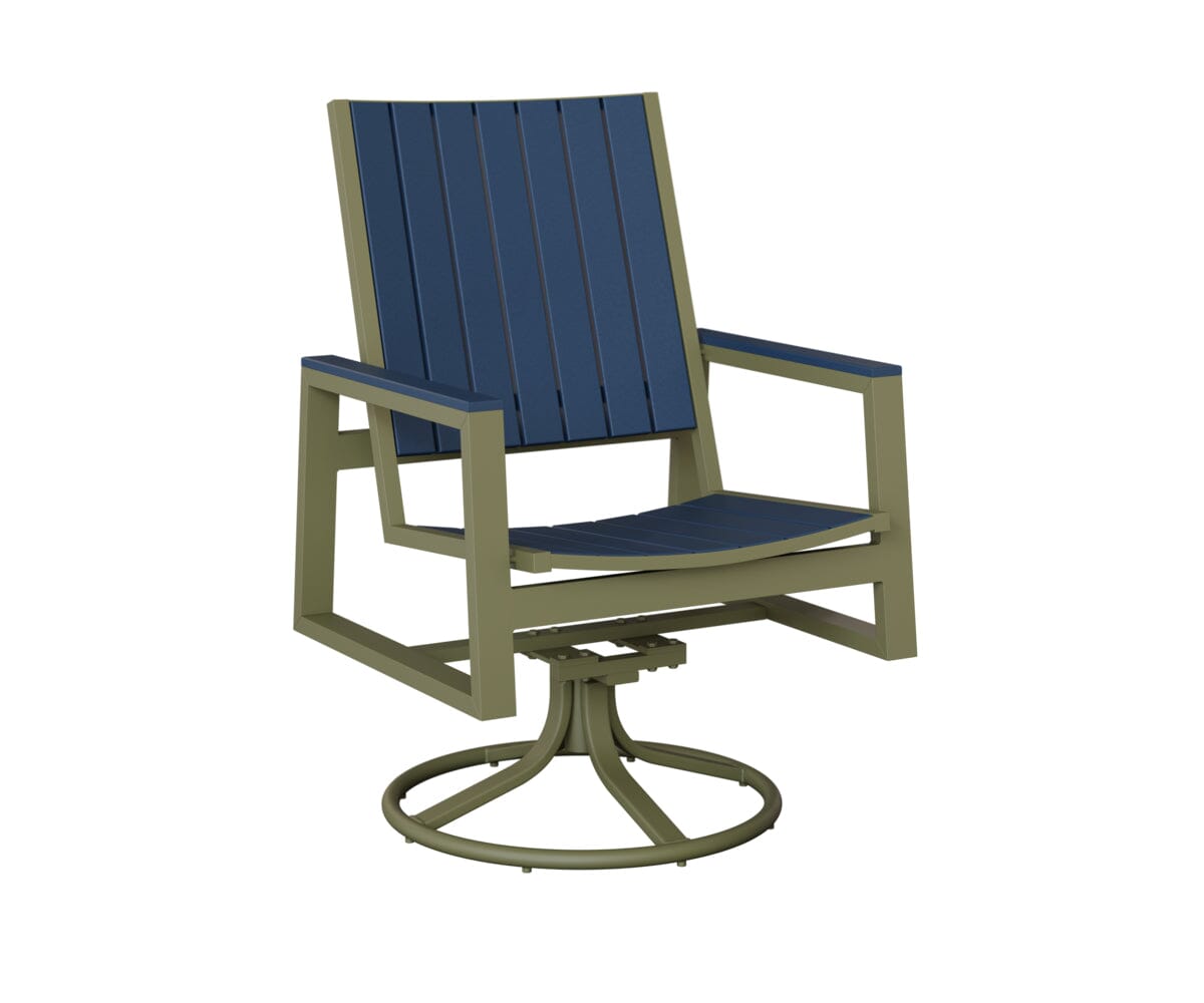 Vida Poly Swivel Rocker Dining Chair Dining Chairs Rockwood Outdoor Furniture 