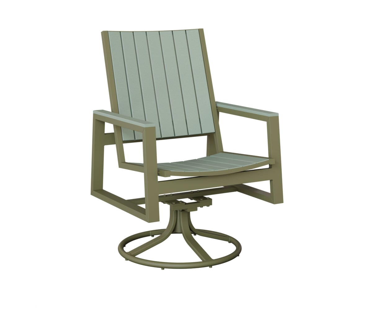 Vida Poly Swivel Rocker Dining Chair Dining Chairs Rockwood Outdoor Furniture 