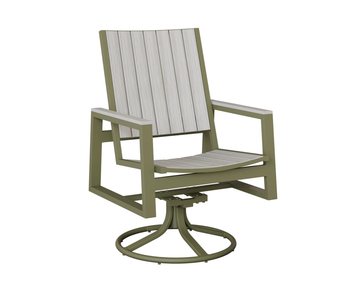 Vida Poly Swivel Rocker Dining Chair Dining Chairs Rockwood Outdoor Furniture 
