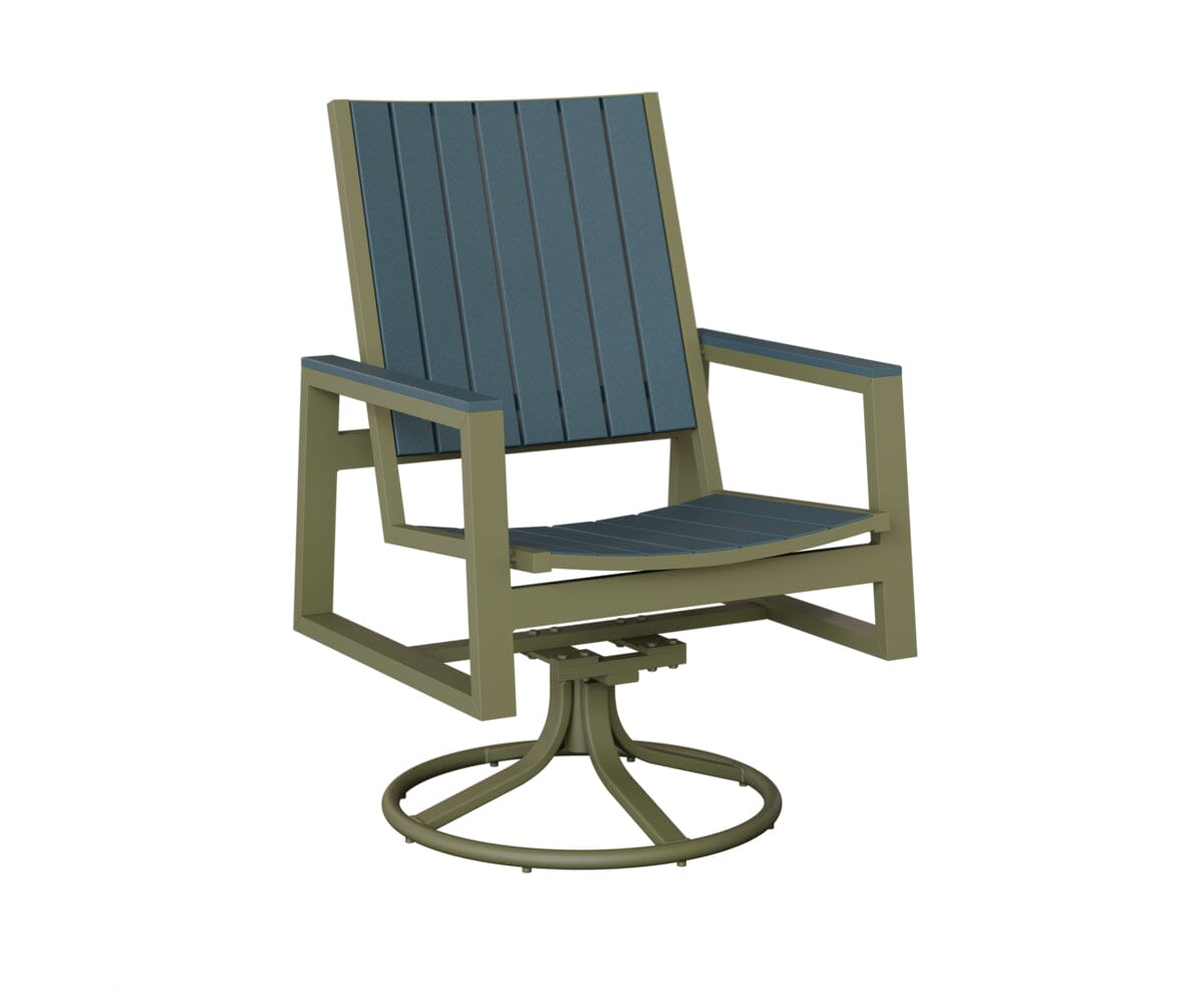 Vida Poly Swivel Rocker Dining Chair Dining Chairs Rockwood Outdoor Furniture 