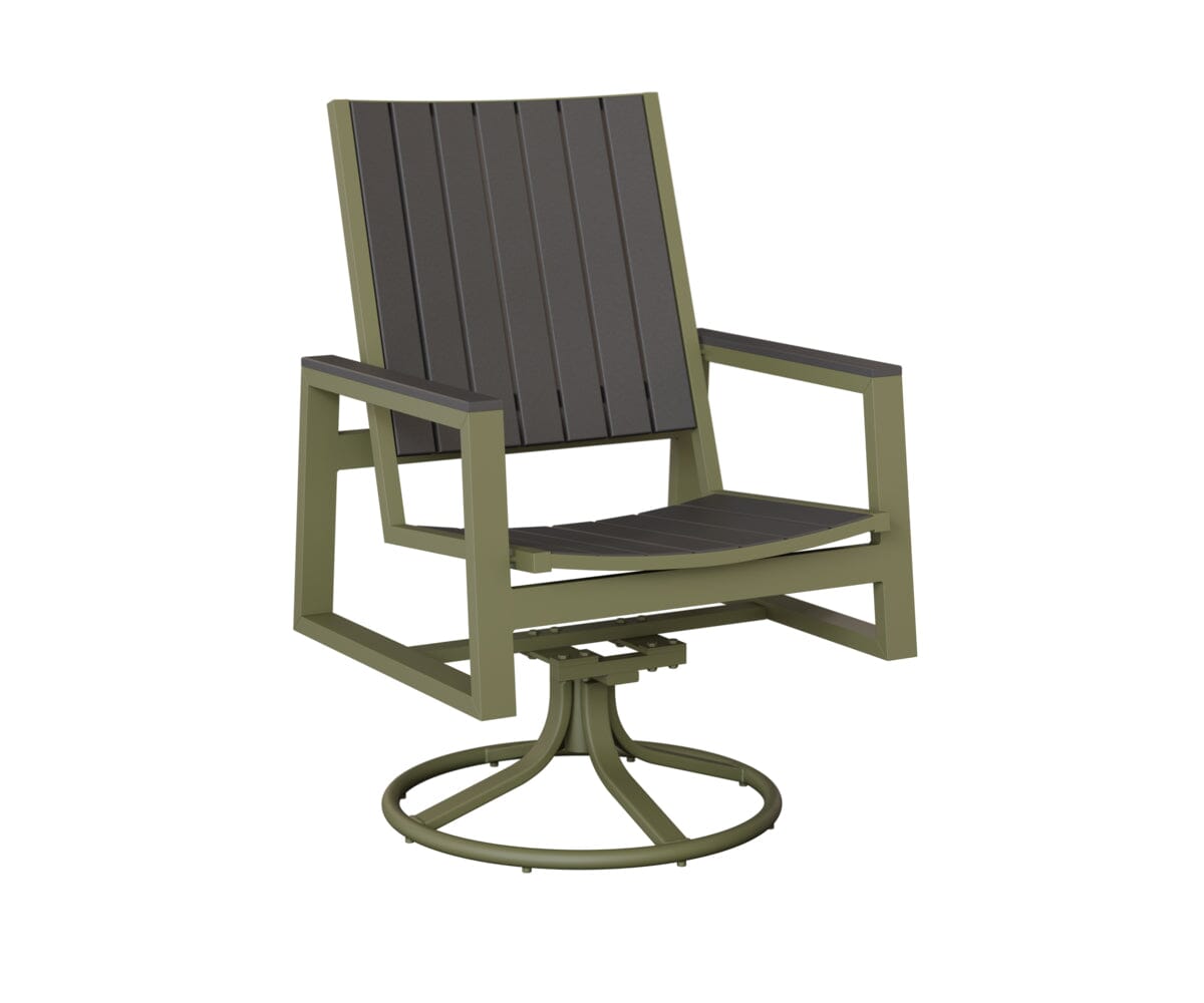 Vida Poly Swivel Rocker Dining Chair Dining Chairs Rockwood Outdoor Furniture 