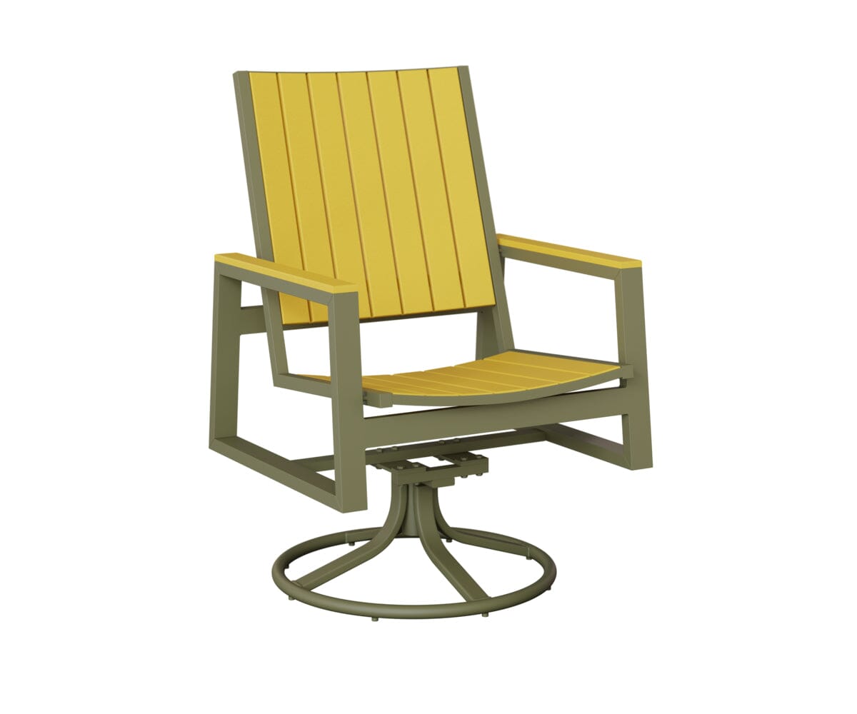 Vida Poly Swivel Rocker Dining Chair Dining Chairs Rockwood Outdoor Furniture 