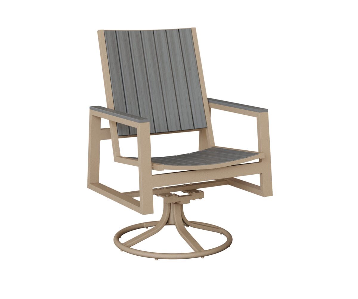 Vida Poly Swivel Rocker Dining Chair Dining Chairs Rockwood Outdoor Furniture 