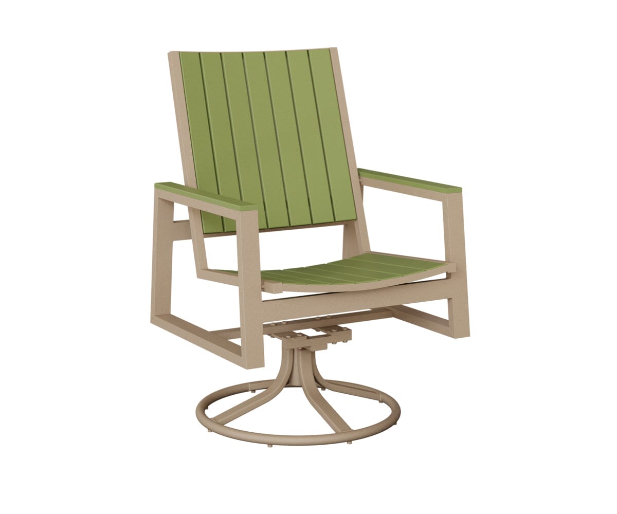 Vida Poly Swivel Rocker Dining Chair Dining Chairs Rockwood Outdoor Furniture 