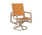 Vida Poly Swivel Rocker Dining Chair Dining Chairs Rockwood Outdoor Furniture 