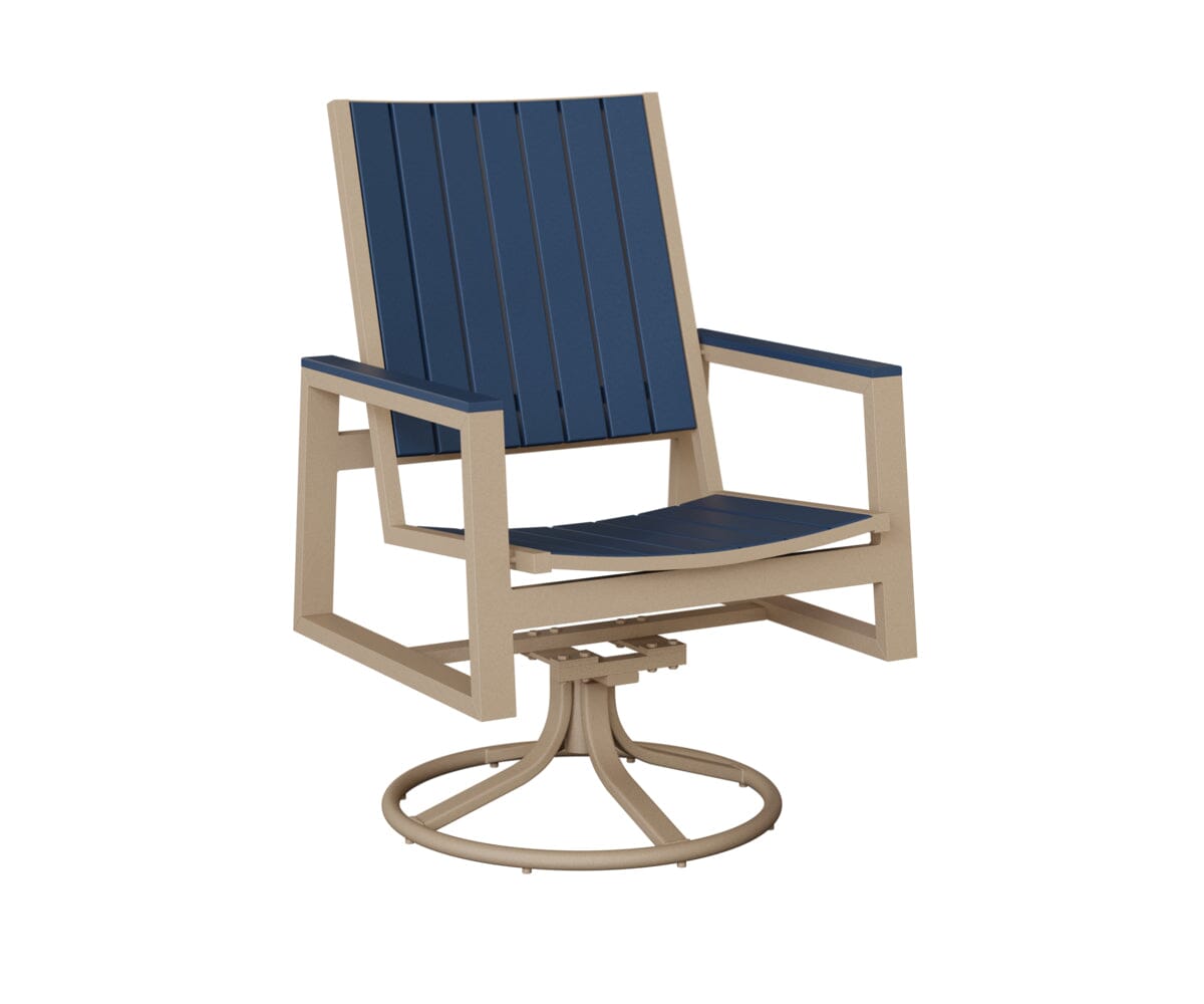 Vida Poly Swivel Rocker Dining Chair Dining Chairs Rockwood Outdoor Furniture 