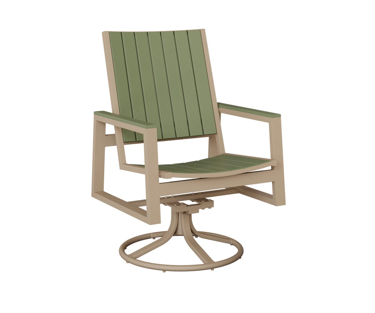 Vida Poly Swivel Rocker Dining Chair Dining Chairs Rockwood Outdoor Furniture 
