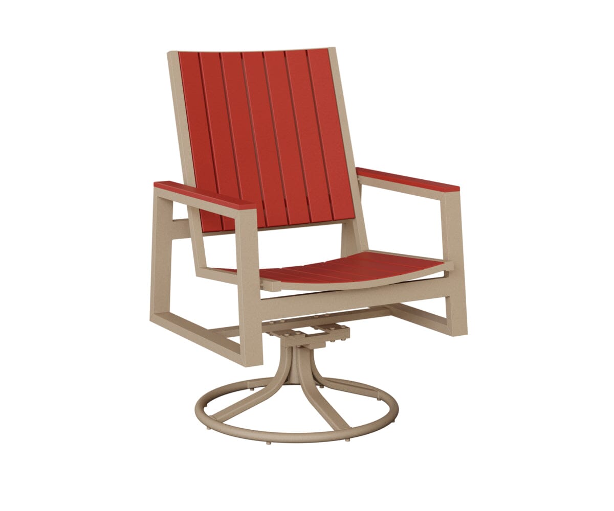 Vida Poly Swivel Rocker Dining Chair Dining Chairs Rockwood Outdoor Furniture 