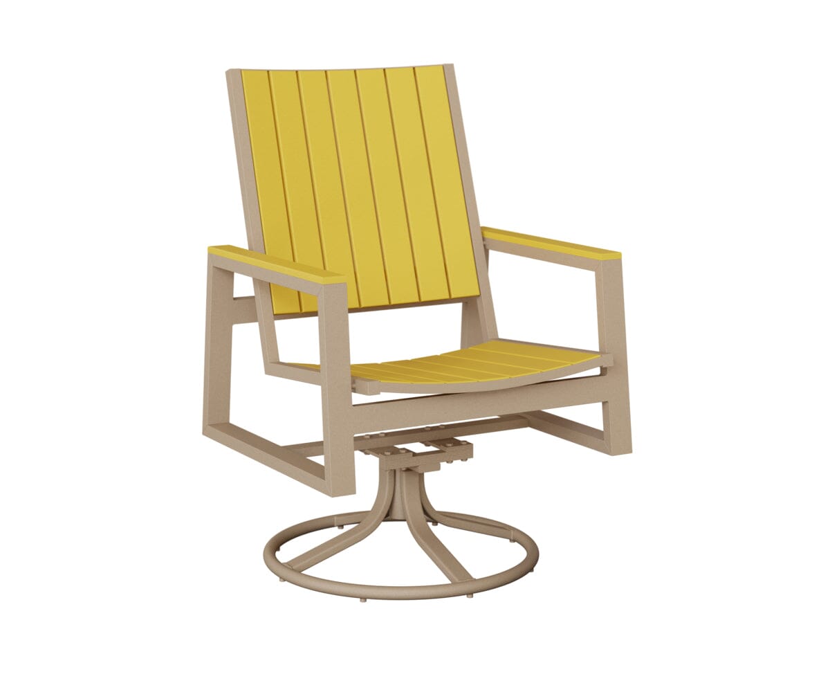 Vida Poly Swivel Rocker Dining Chair Dining Chairs Rockwood Outdoor Furniture 