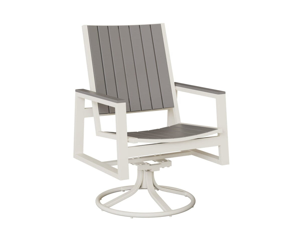 Vida Poly Swivel Rocker Dining Chair Dining Chairs Rockwood Outdoor Furniture 