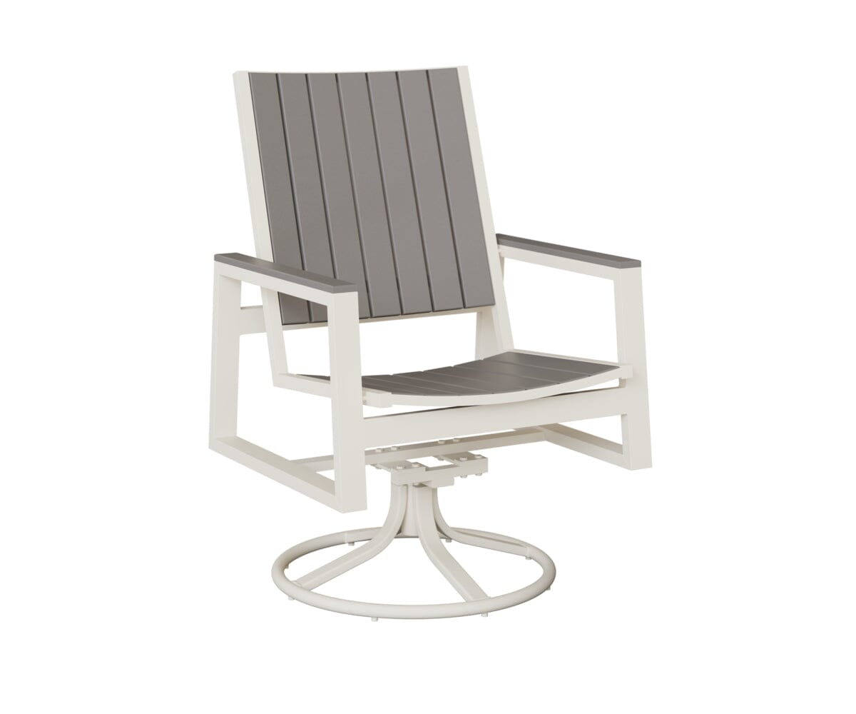 Vida Poly Swivel Rocker Dining Chair Dining Chairs Rockwood Outdoor Furniture 
