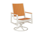 Vida Poly Swivel Rocker Dining Chair Dining Chairs Rockwood Outdoor Furniture 