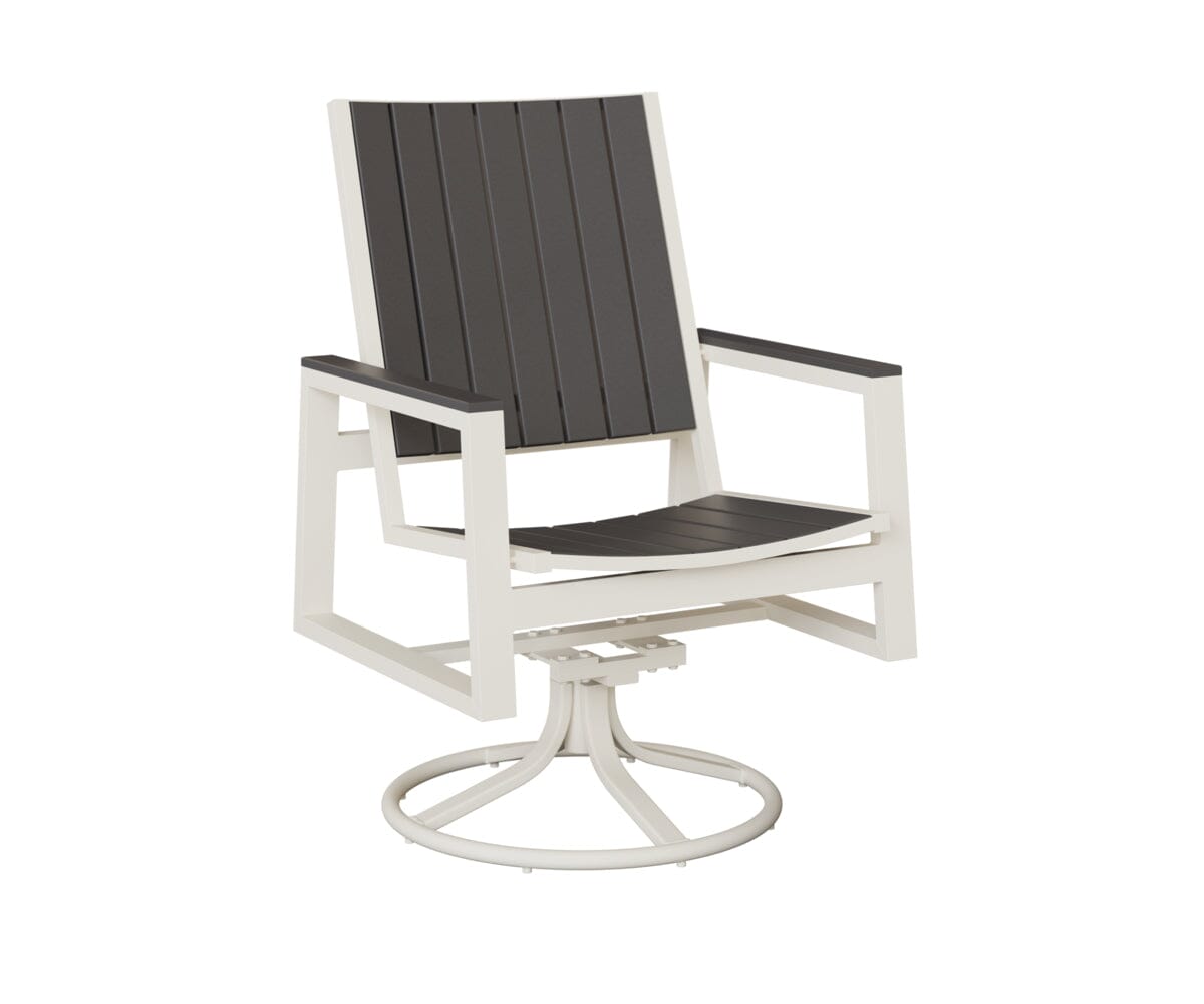 Vida Poly Swivel Rocker Dining Chair Dining Chairs Rockwood Outdoor Furniture 