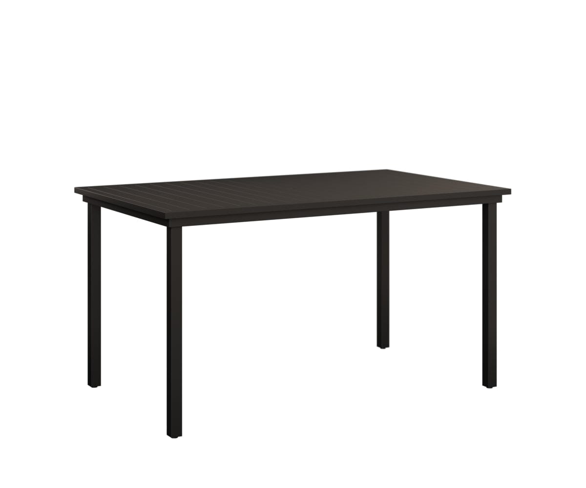 Vida 44"x73" Table - Aluminum Top - Bar Rockwood Outdoor Furniture Black 