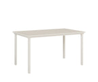 Vida 44"x73" Table - Aluminum Top - Bar Rockwood Outdoor Furniture White 