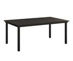 Vida 44"x73" Table - Aluminum Top - Dining Rockwood Outdoor Furniture Black 