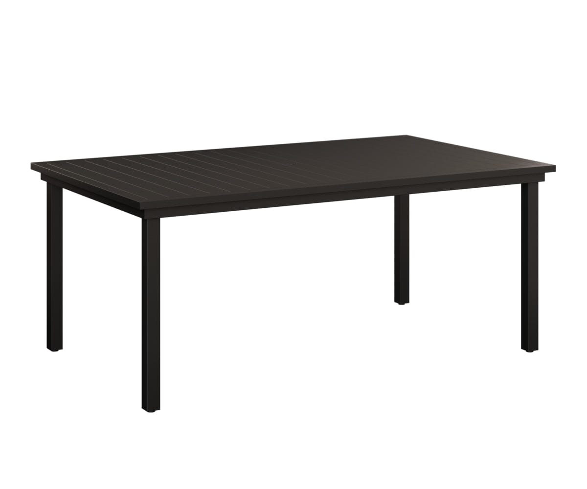 Vida 44"x73" Table - Aluminum Top - Dining Rockwood Outdoor Furniture Black 