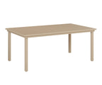 Vida 44"x73" Table - Aluminum Top - Dining Rockwood Outdoor Furniture Luna Multi 