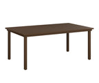 Vida 44"x73" Table - Aluminum Top - Dining Rockwood Outdoor Furniture Mesquite Wood Vein 
