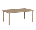 Vida 44"x73" Table - Aluminum Top - Dining Rockwood Outdoor Furniture Sahara Speckle 
