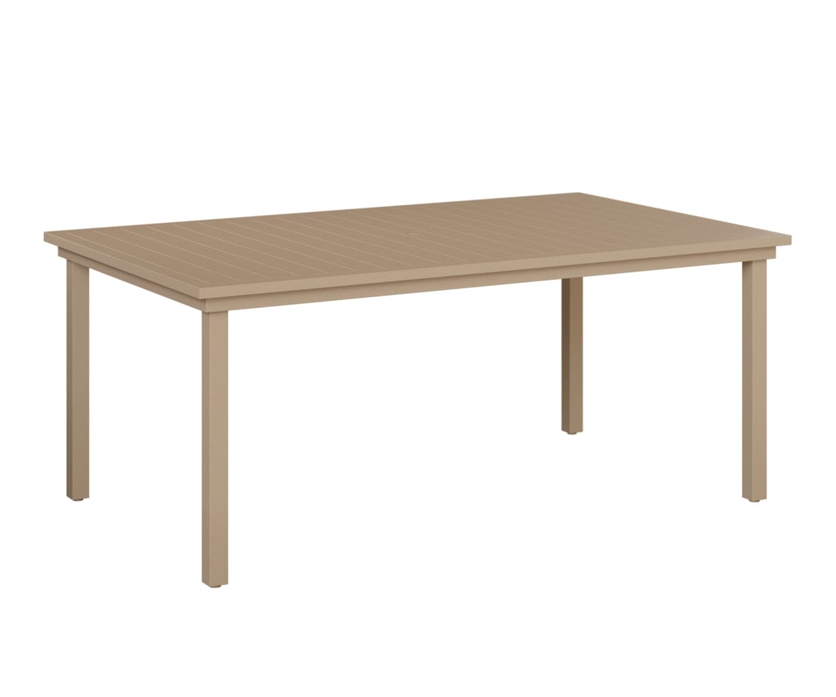 Vida 44"x73" Table - Aluminum Top - Dining Rockwood Outdoor Furniture Sahara Speckle 
