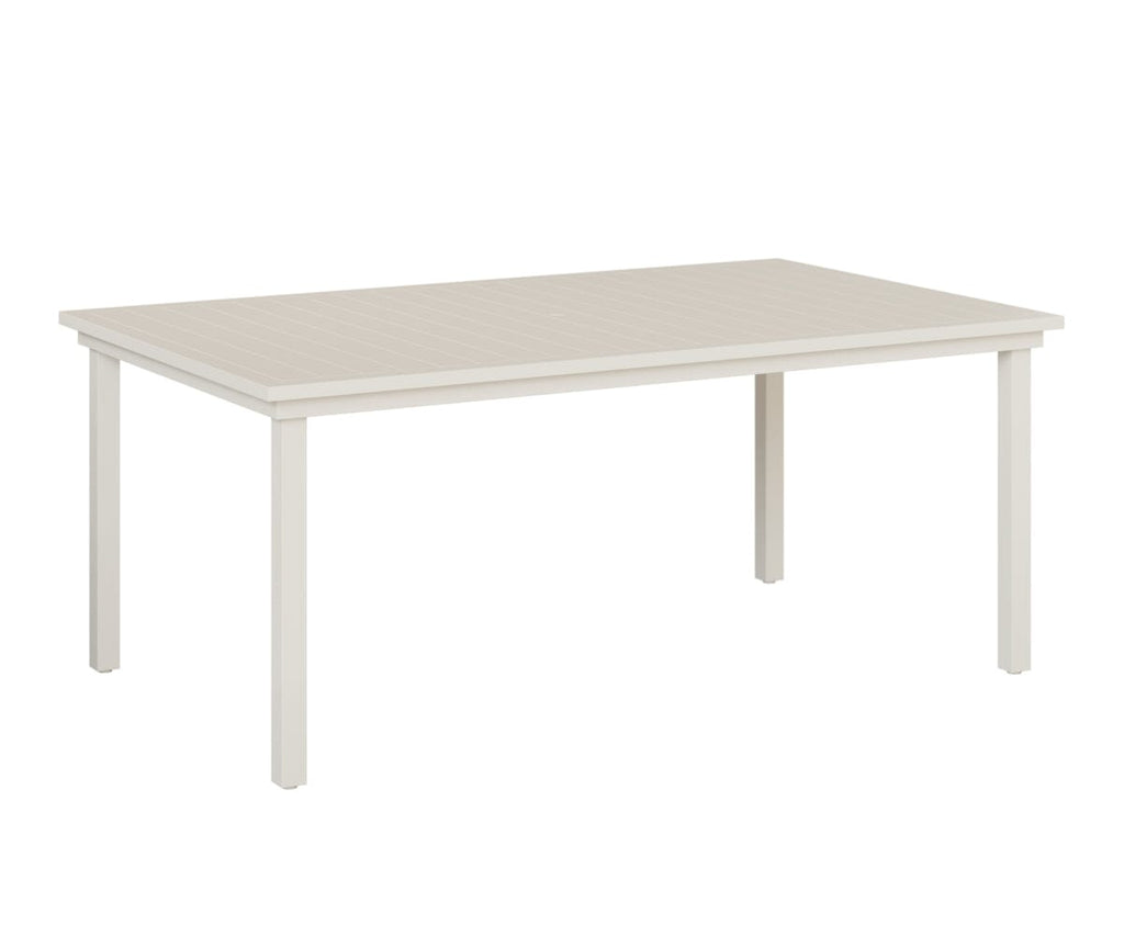 Vida 44"x73" Table - Aluminum Top - Dining Rockwood Outdoor Furniture White 
