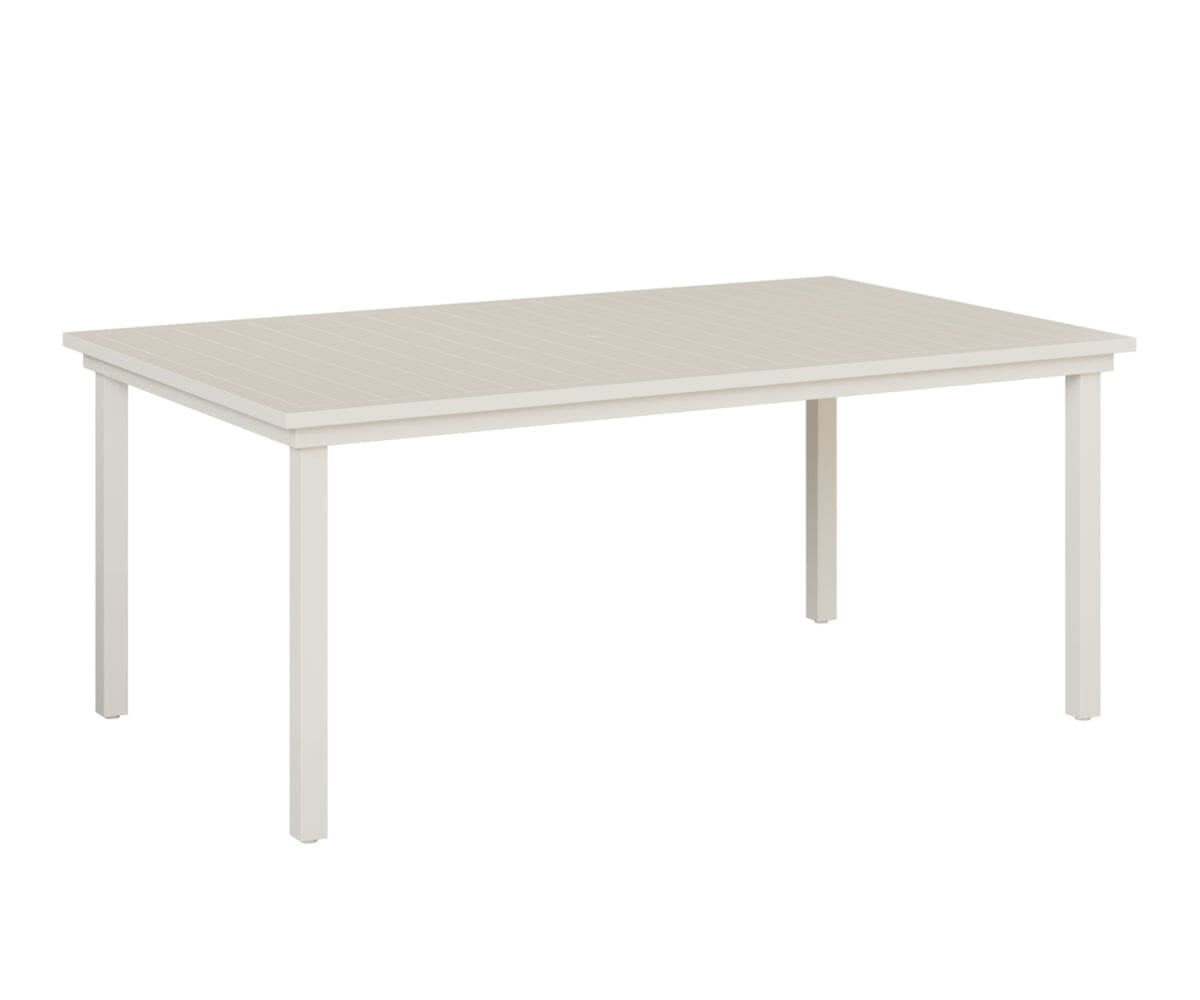 Vida 44"x73" Table - Aluminum Top - Dining Rockwood Outdoor Furniture White 
