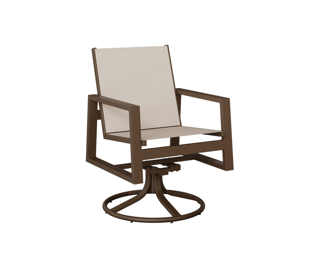 Vida Sling Swivel Rocker Dining Chair Rockwood Outdoor Furniture Black A 