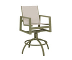 Vida Sling Swivel Bar Chair