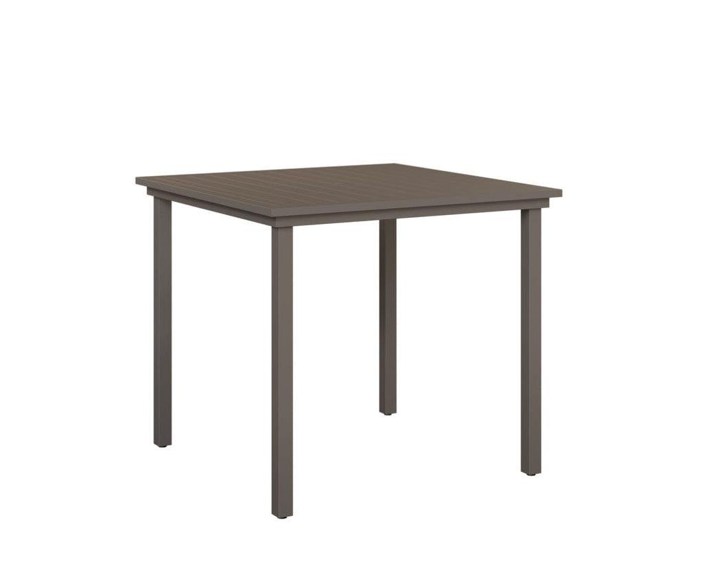Vida 44" Square Table - Aluminum Top - Bar Rockwood Outdoor Furniture Graphite 
