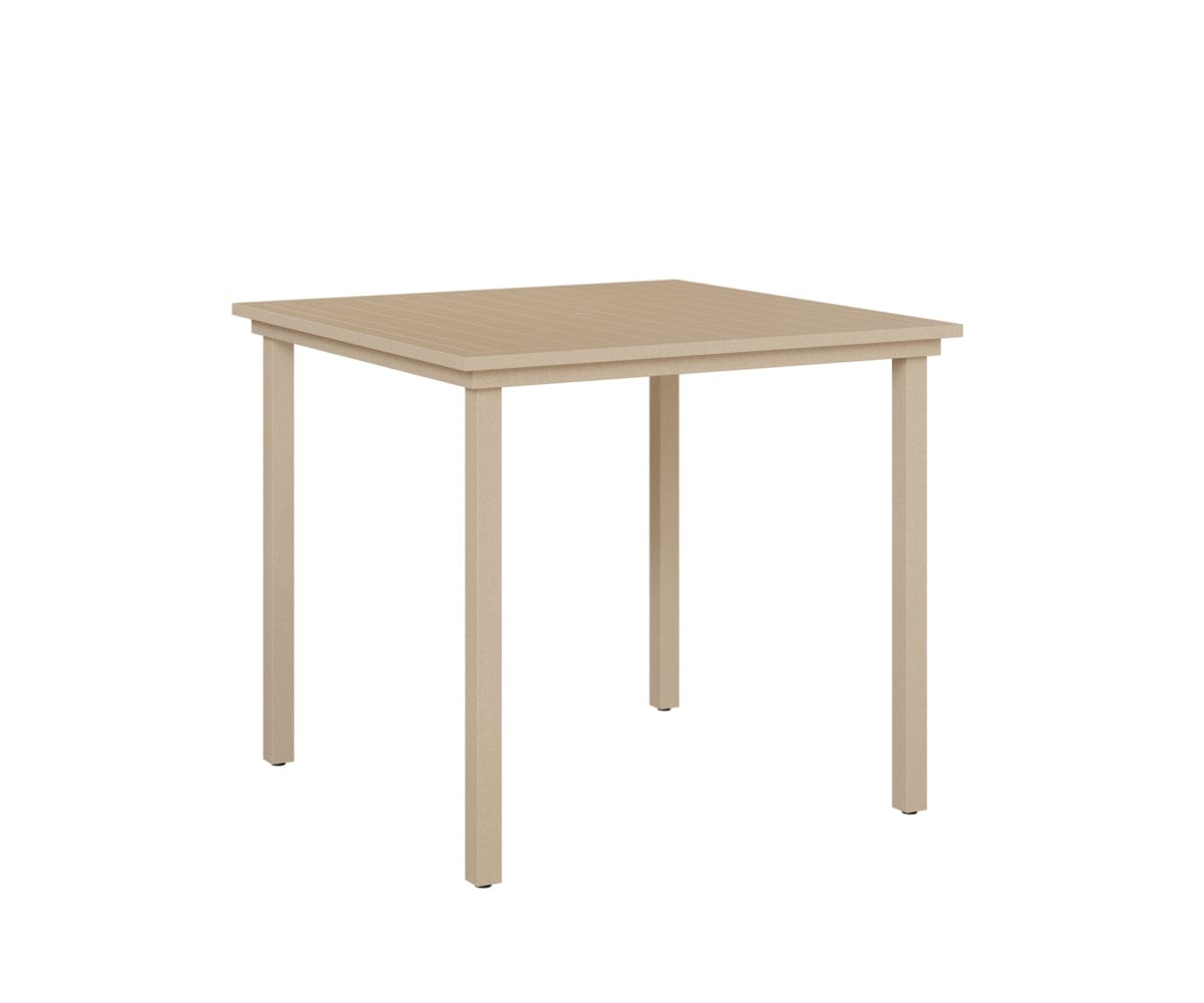 Vida 44" Square Table - Aluminum Top - Bar Rockwood Outdoor Furniture 