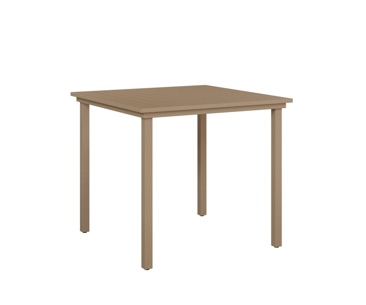 Vida 44" Square Table - Aluminum Top - Bar Rockwood Outdoor Furniture 
