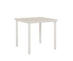 Vida 44" Square Table - Aluminum Top - Bar Rockwood Outdoor Furniture White 
