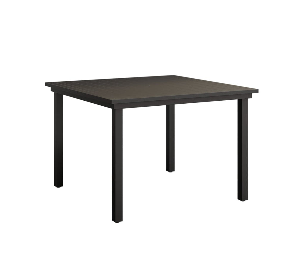 Vida 44" Square Table - Aluminum Top - Dining Rockwood Outdoor Furniture Black 
