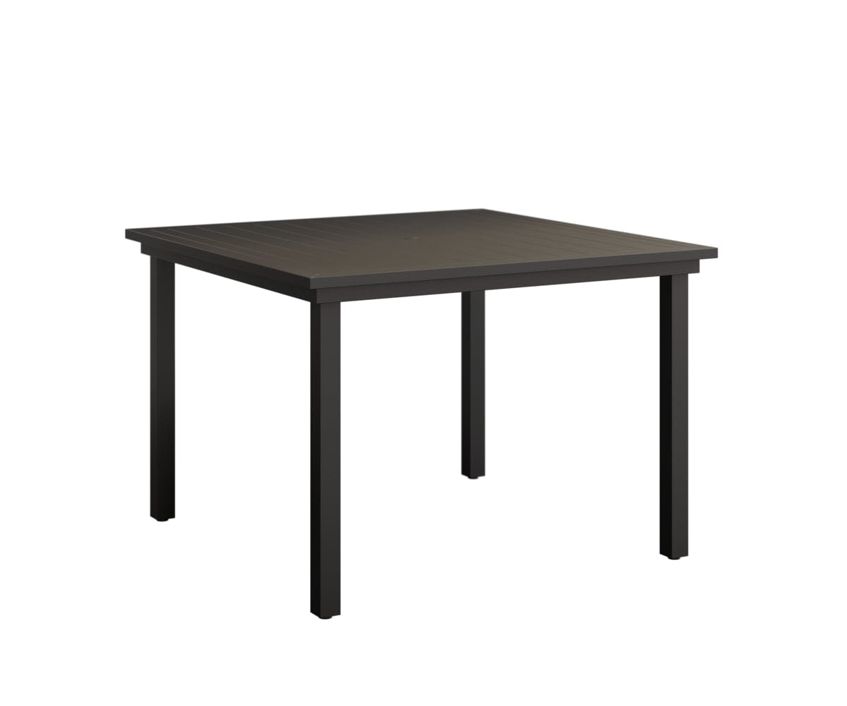 Vida 44" Square Table - Aluminum Top - Dining Rockwood Outdoor Furniture Black 