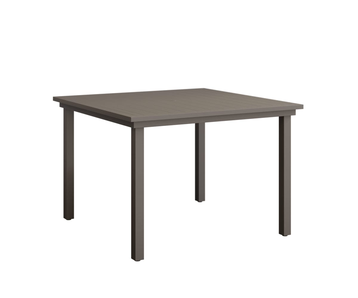 Vida 44" Square Table - Aluminum Top - Dining Rockwood Outdoor Furniture Graphite 