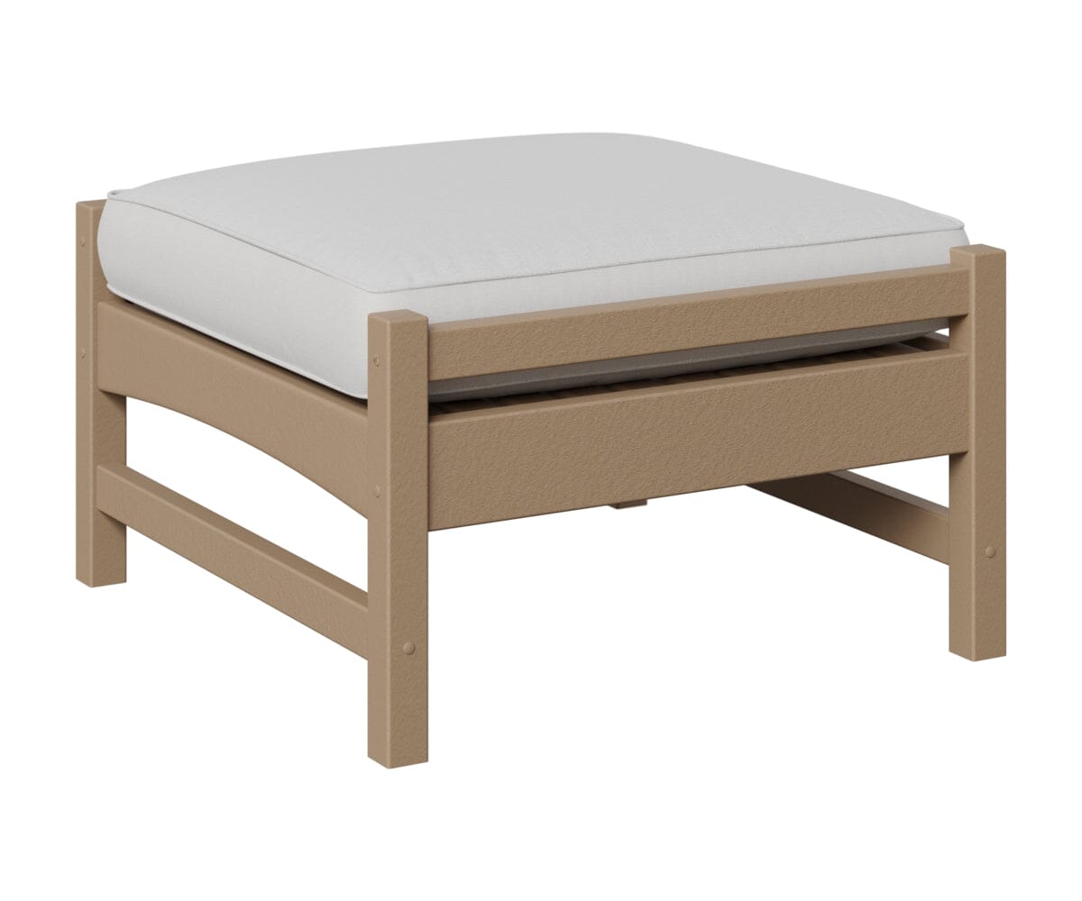 Camden Ottoman Rockwood Outdoor Furniture Weatherwood 