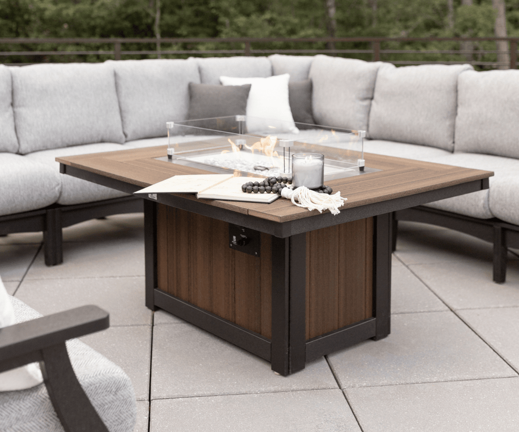 Donoma Rectangular Fire Pit Rockwood Outdoor Furniture 