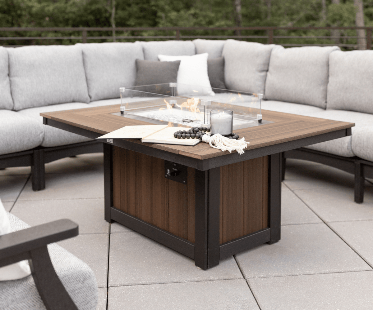 Donoma Rectangular Fire Pit Rockwood Outdoor Furniture 